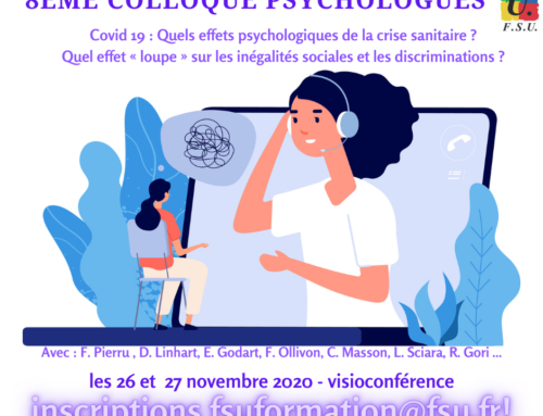 8ème colloque des psychologues de la FSU – novembre 2020