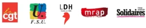 logos mrap CGT LDH Sud FSU